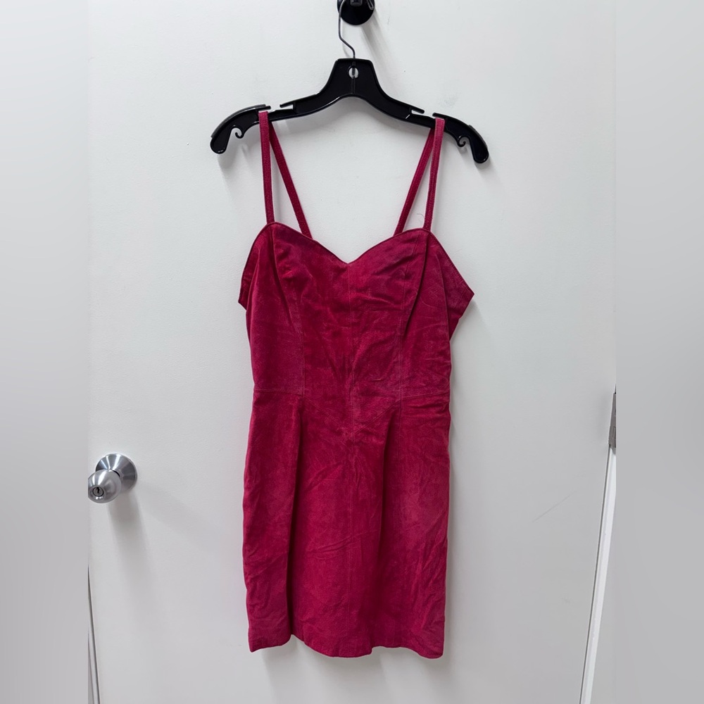 Vintage Wilsons Leather Red Suede Mini Dress